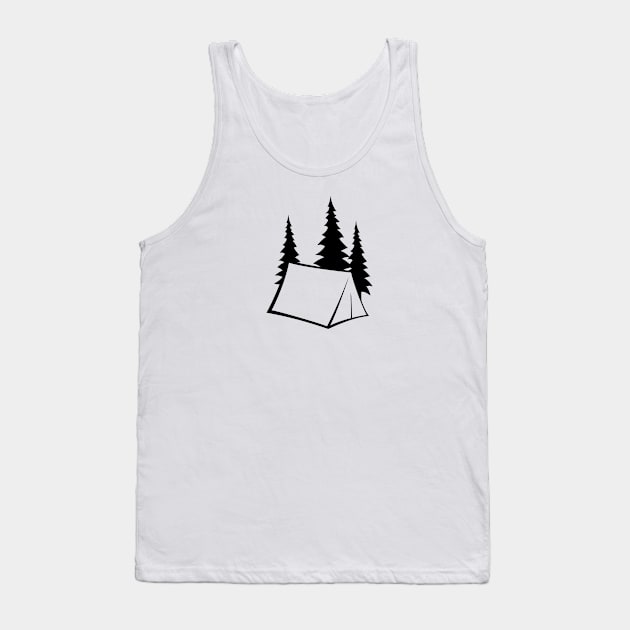 Campsite Tank Top by LudlumDesign